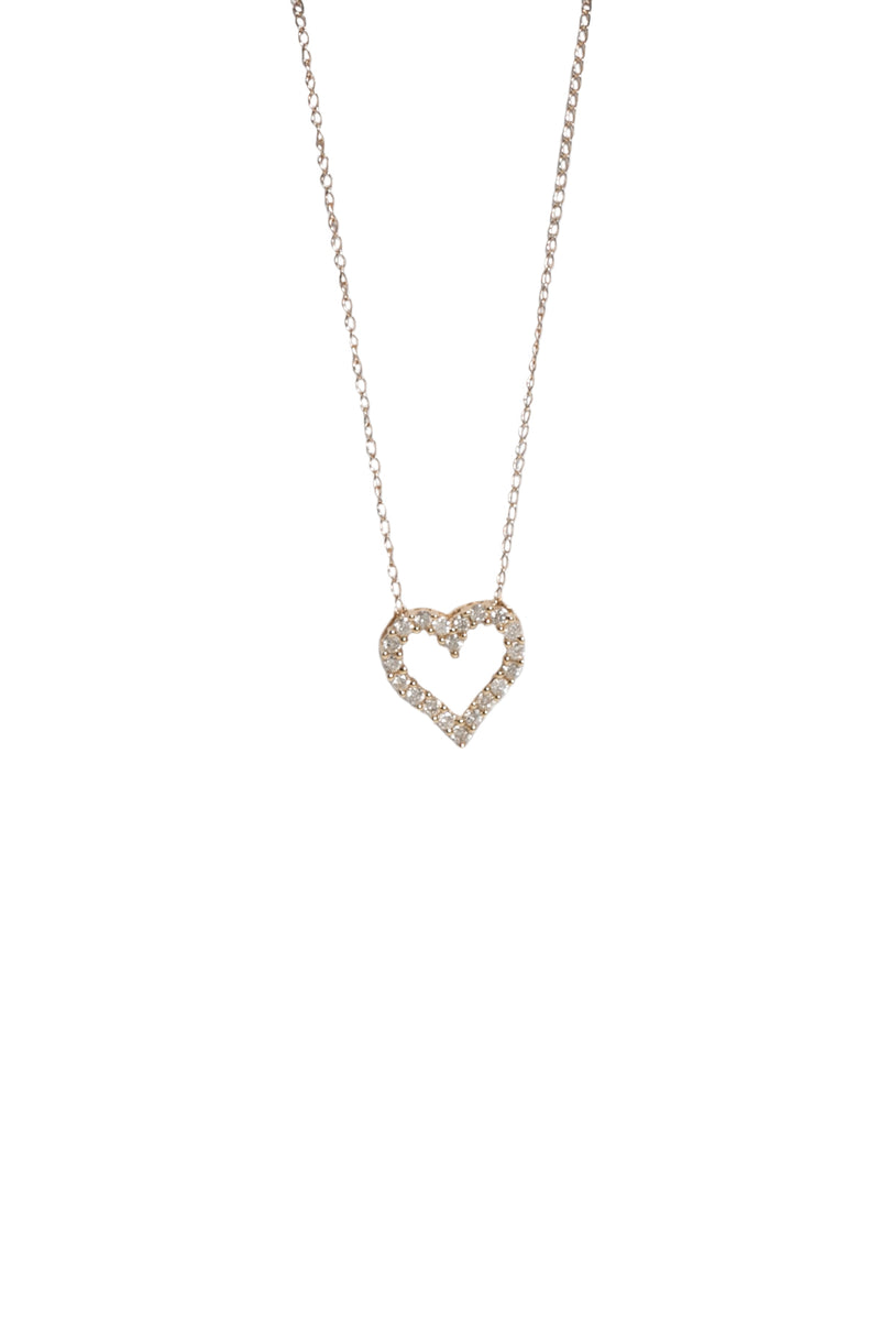 Open Diamond Heart Necklace – LoriKassin