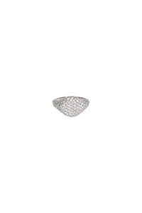 Pave Diamond Pinky Ring (Size 3.5)
