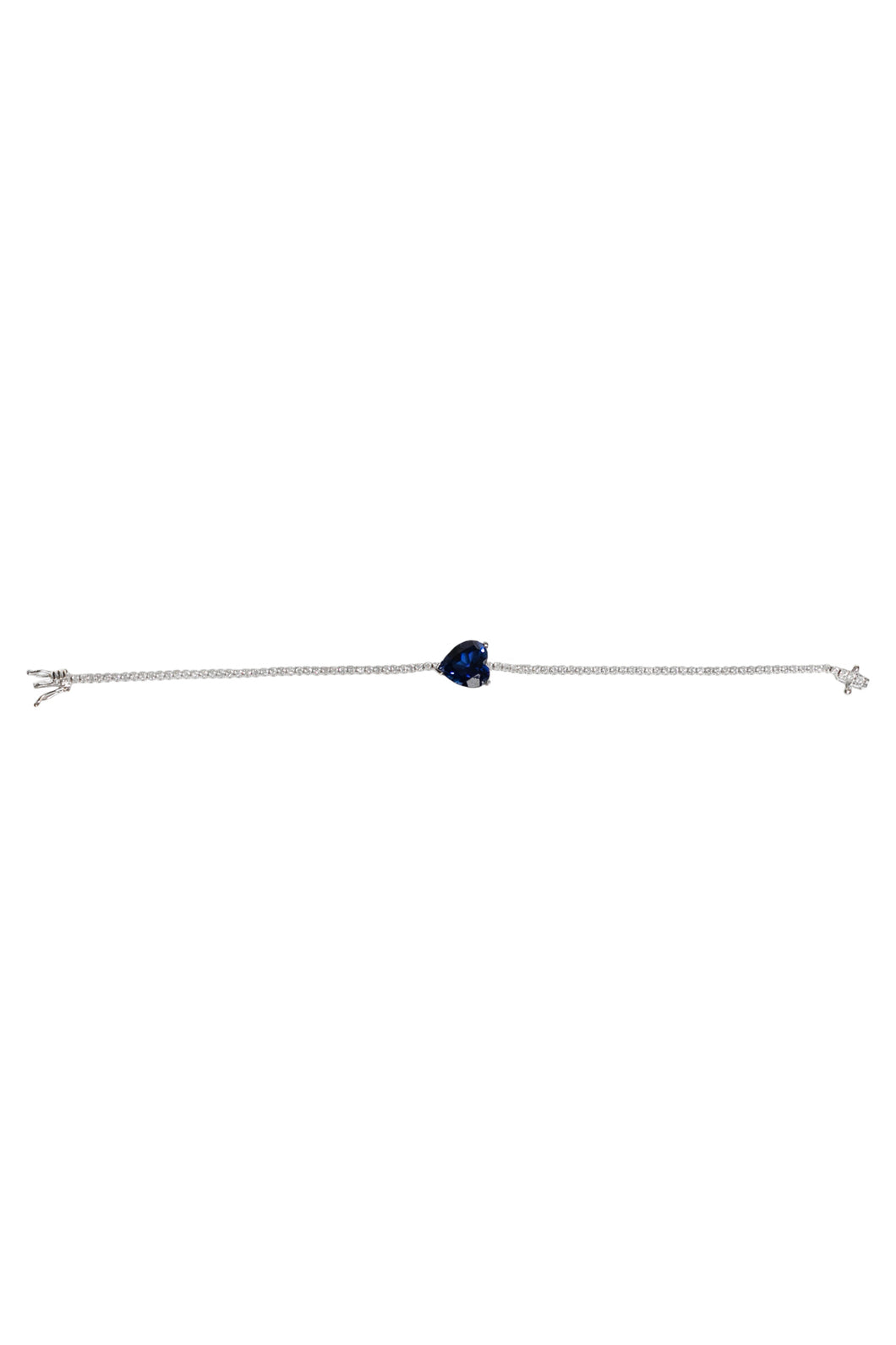Blue Saphire Diamond Tennis Bracelet