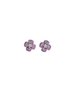 Load image into Gallery viewer, Pink Sapphire Diamond Flower
