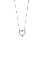 Load image into Gallery viewer, Open Diamond Heart Necklace
