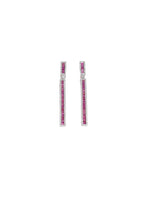 Load image into Gallery viewer, Pink Rubie Diamond Long Earrings
