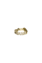Load image into Gallery viewer, Pave Diamond Mama Link Ring (Size 7)
