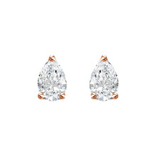 Load image into Gallery viewer, Diamond Pear Stud Earrings

