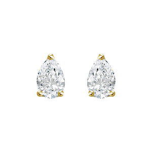 Diamond Pear Stud Earrings