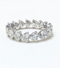 Load image into Gallery viewer, Diamond Heart Shaped Eternity Band (Size 7)
