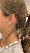 Load image into Gallery viewer, Diamond Huggie Chain Earrings
